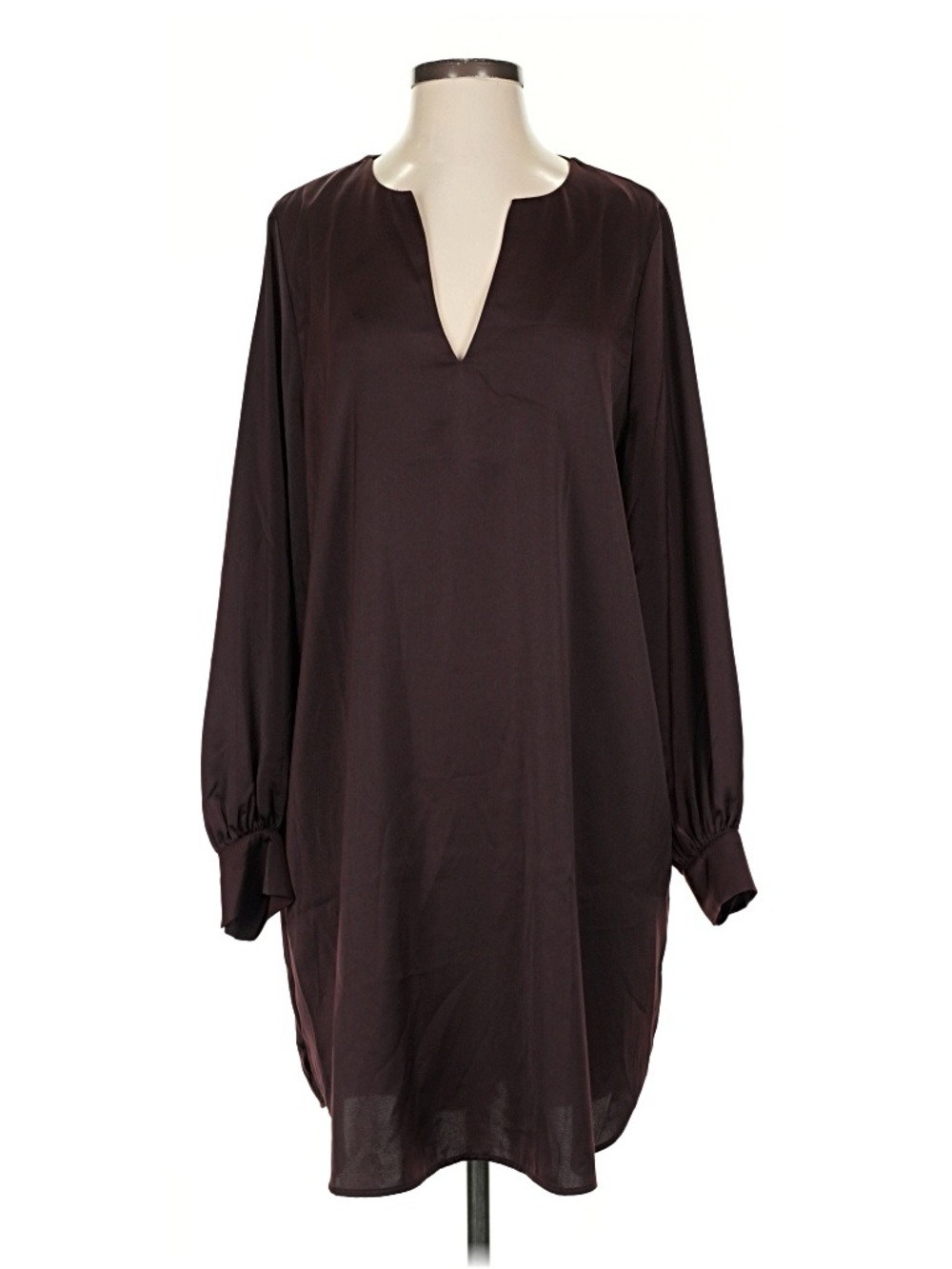 H&M Set of 2 Satin Dress Brown Black S M EUC